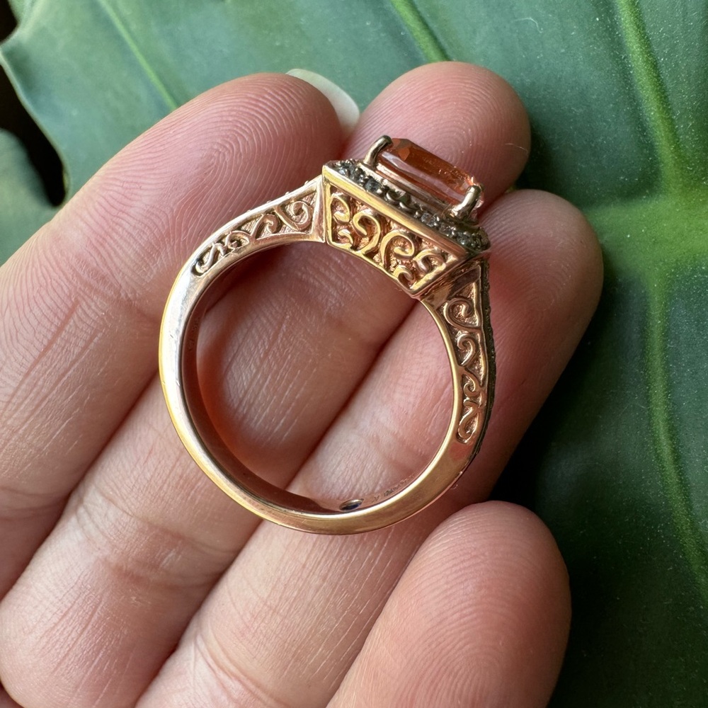 Vanna K CZ Ring in Rose Gold Plated 925 Sterling Silver - Picture 9 of 10